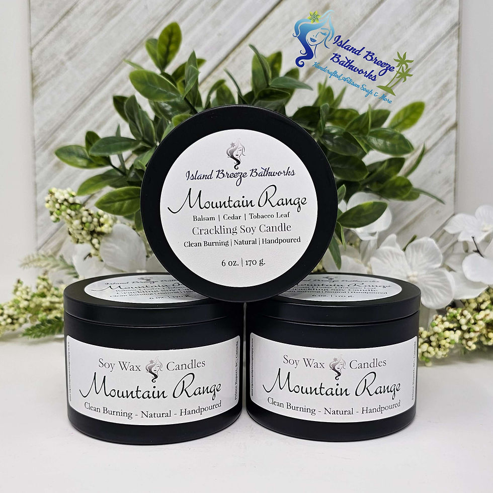 Thumbnail: Black Tin-Wooden Wick Candles