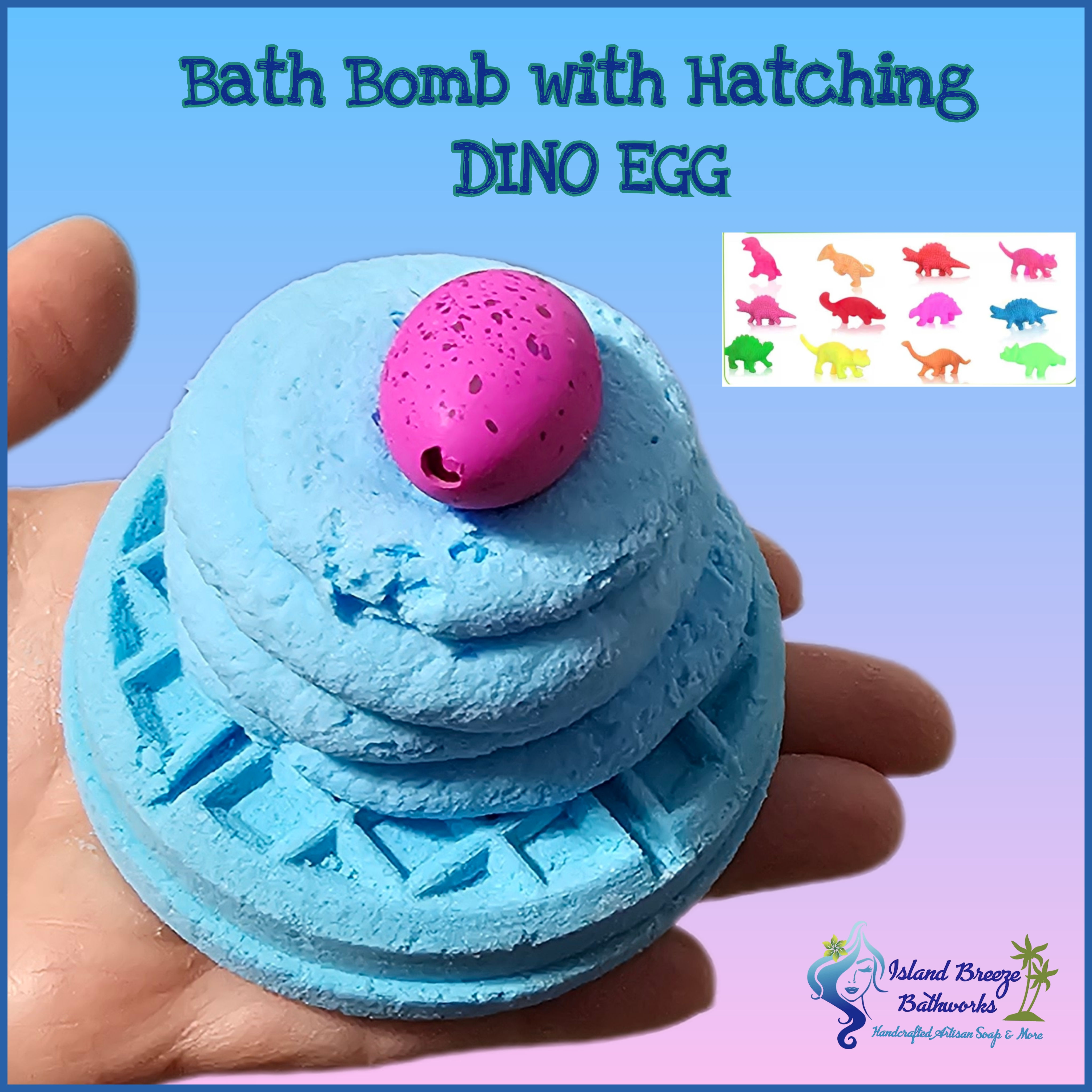 Bath Bomb with Dino Egg