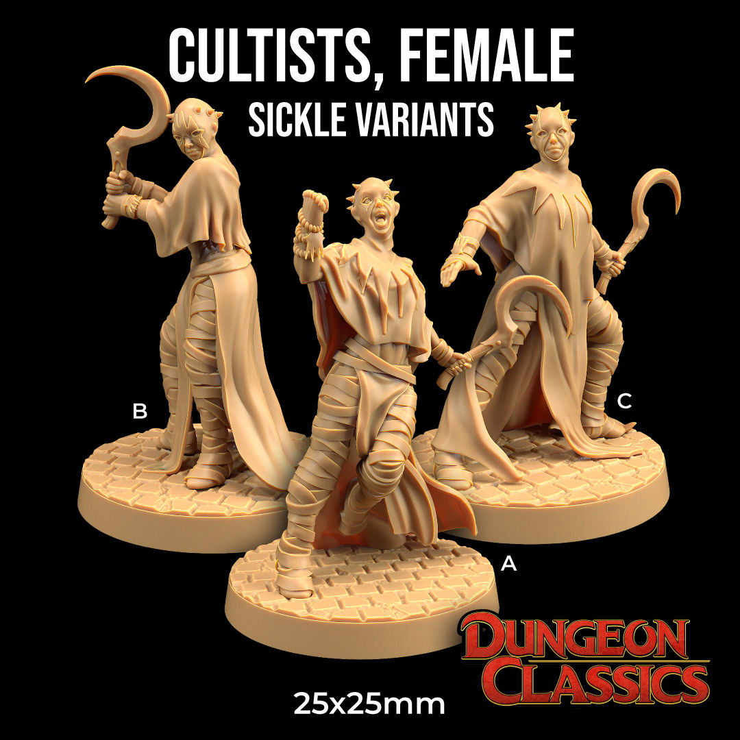 Cultists, Female - Sickle Variants