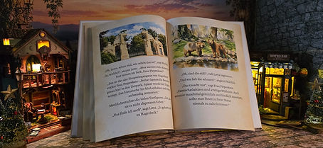 Kinderbuch Lotta und die Klasse 4b im Tierpark Hagenbeck mit Bären und historischem Tierpark-Eingang