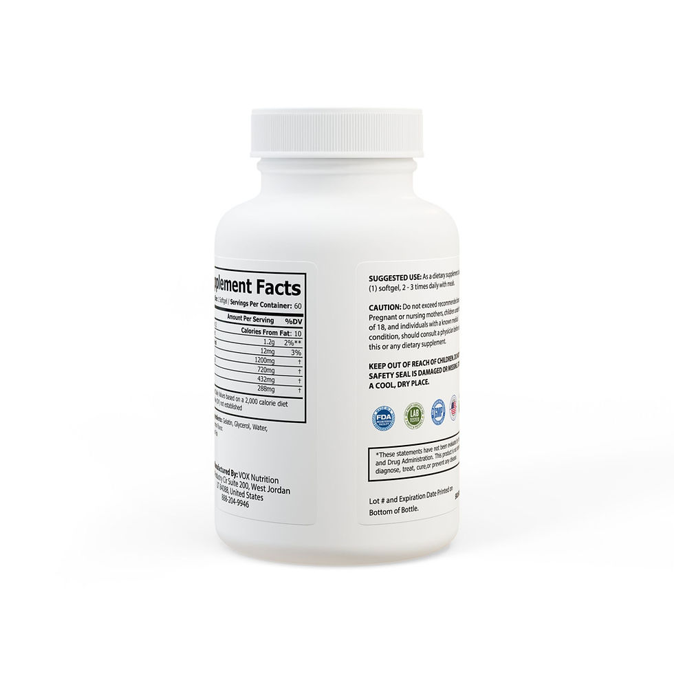 Thumbnail: Omega 3 Fish Oil Supplement (60 Softgels)