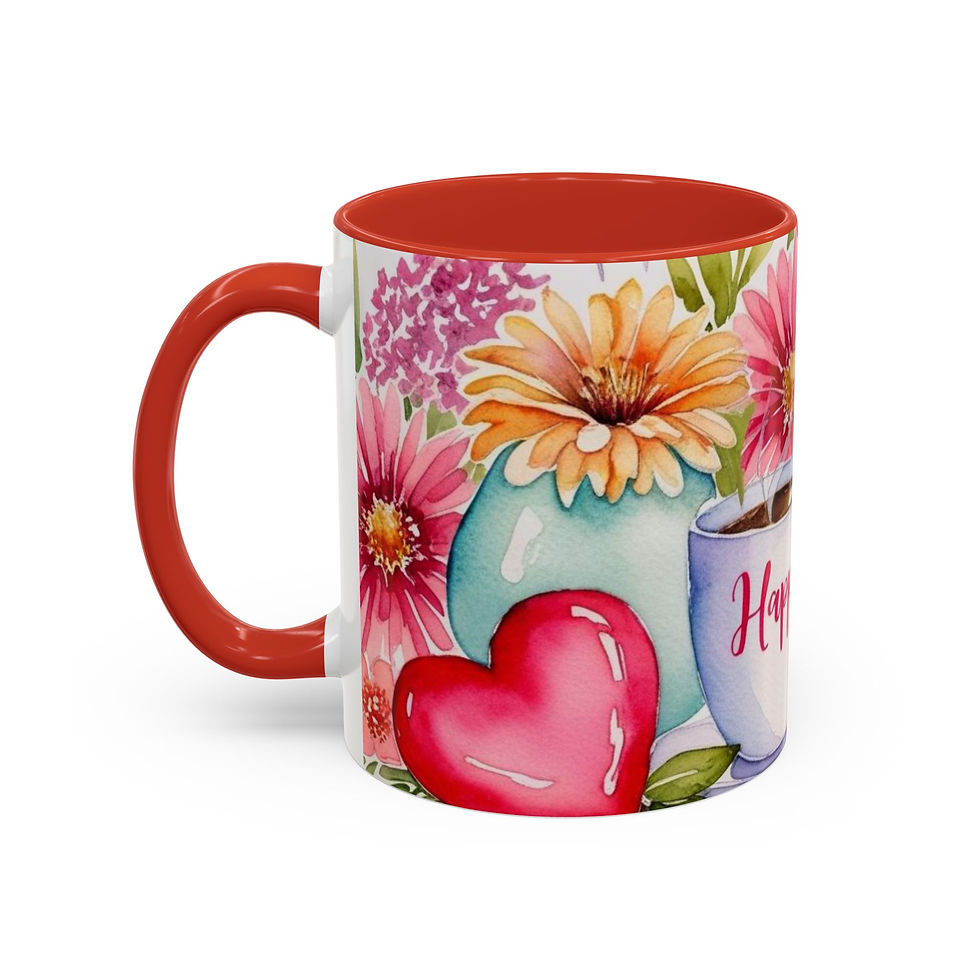 Thumbnail: Floral Mother's Day Coffee Mug, For Coffee and Tea 