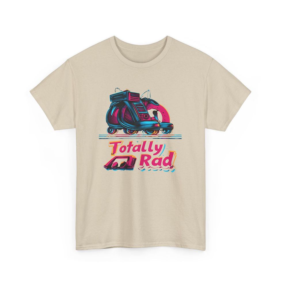 Thumbnail: Totally Rad Retro Unisex Heavy Cotton Tee