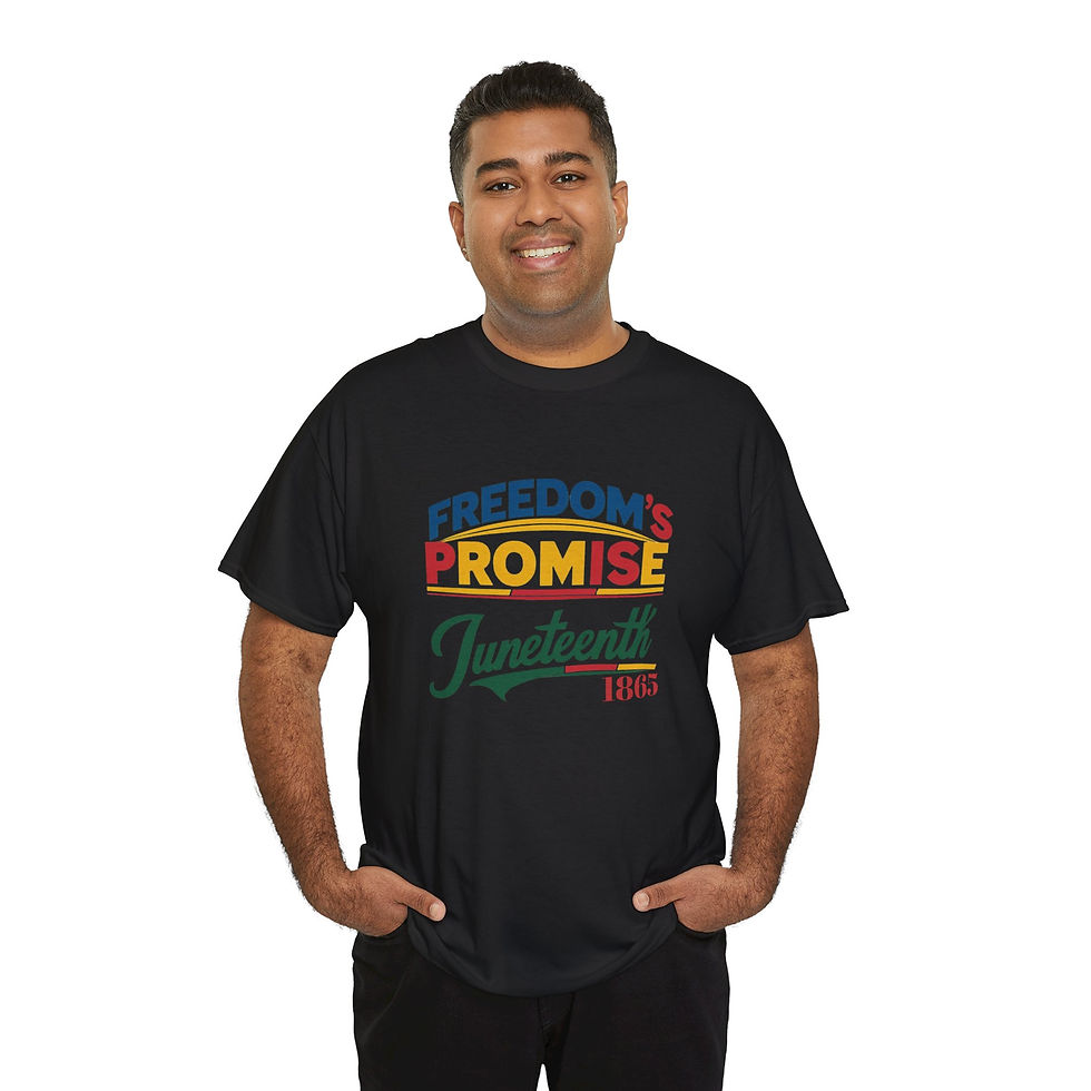 Thumbnail: Juneteenth 1865 T-Shirt, Unisex Heavy Cotton Tee, Celebration Shirt