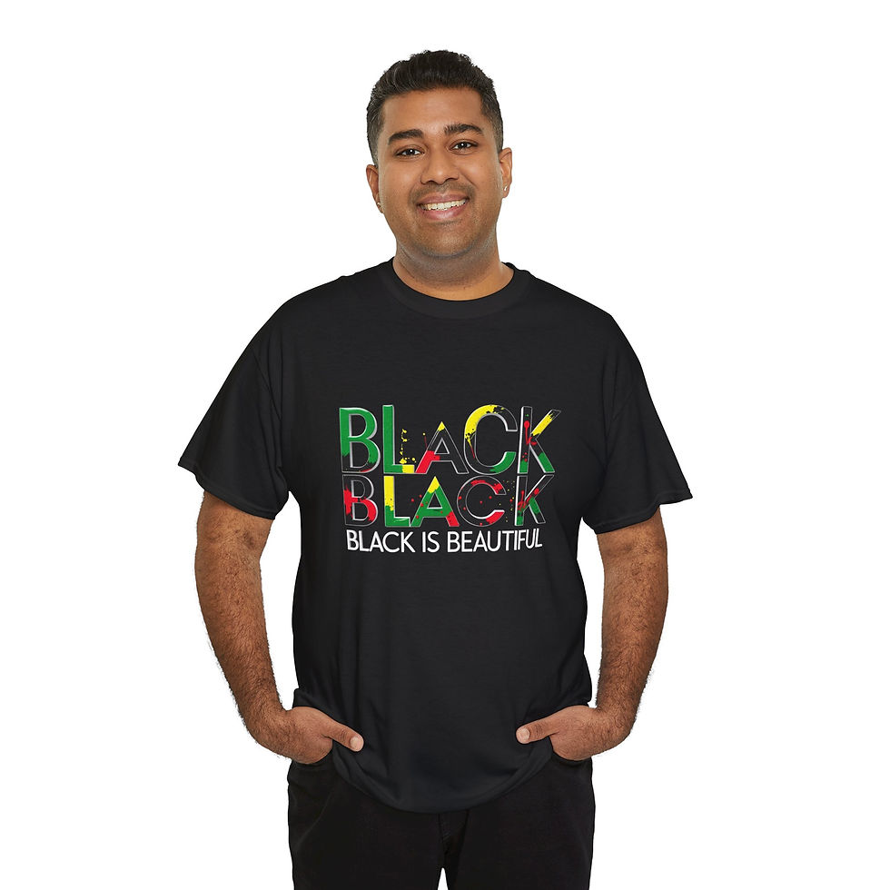 Thumbnail: Black Is Beautiful Graphic Tee | Unisex Cotton T-Shirt for Everyday Wear