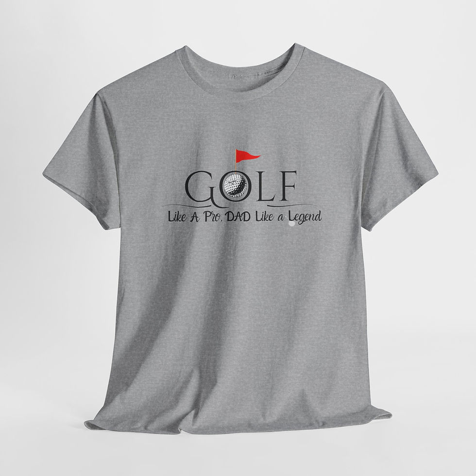Thumbnail: Golf Legend Unisex Heavy Cotton Tee - Perfect for Golf Lovers & Enthusiasts