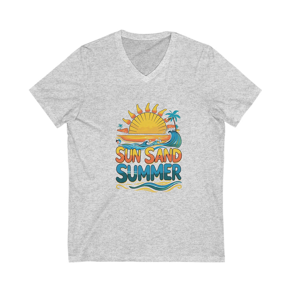 Thumbnail: Sun Sand Summer Unisex Tee | Summer Vibes Shirt, Beach T-Shirt, Vacation Top