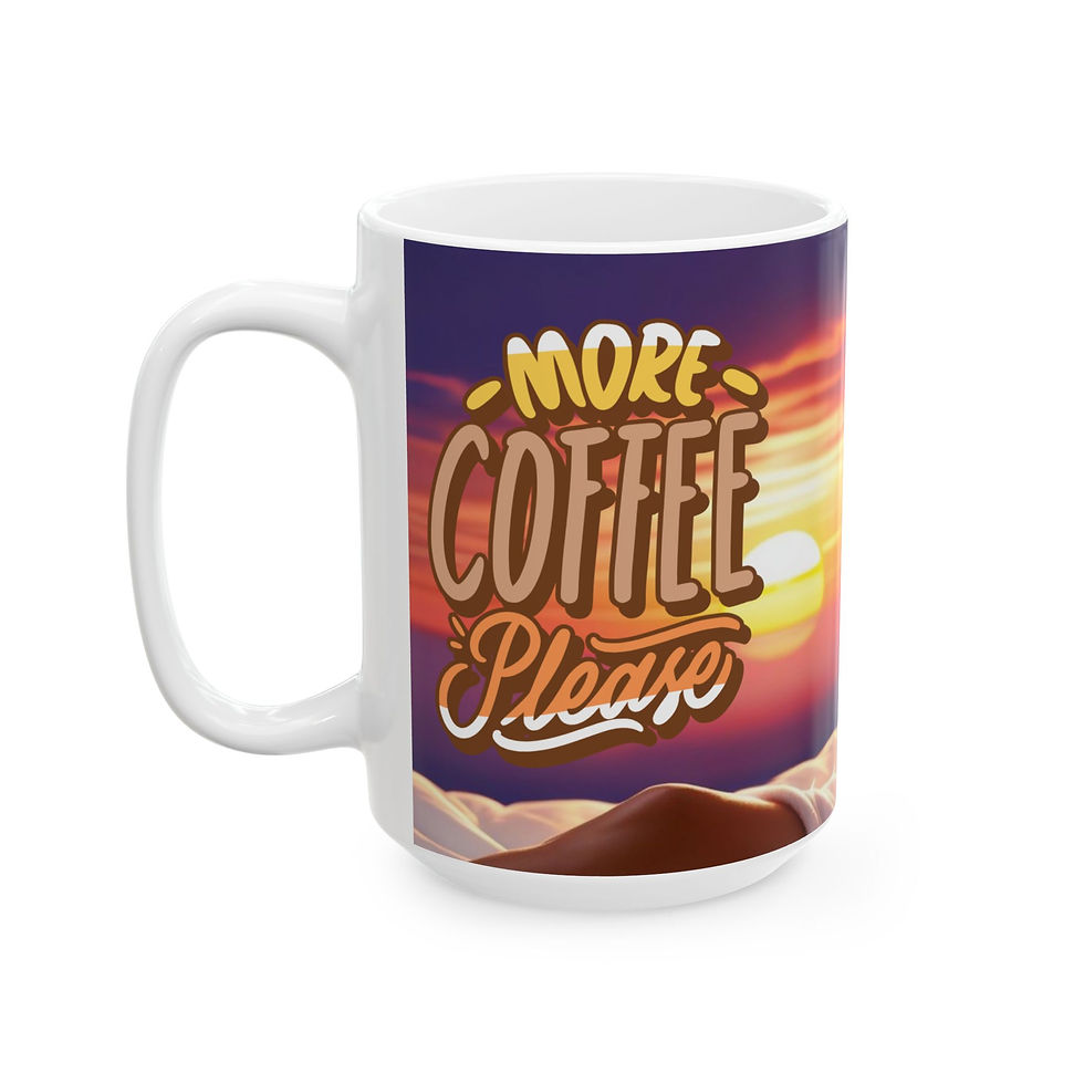 Thumbnail: Sunrise Serenity Ceramic Mug, Cozy Coffee Cup