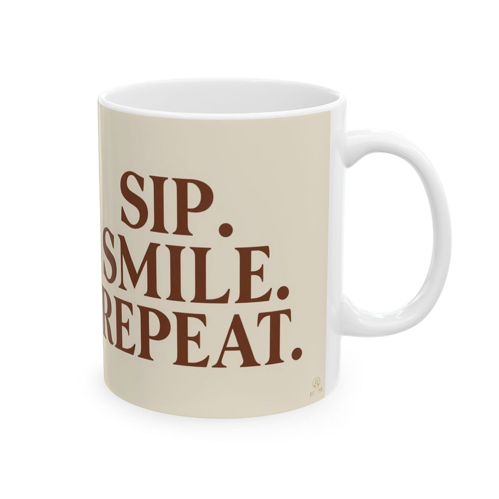 Thumbnail: "Sit, Sip, Smile, Repeat" Morning Coffee Mug