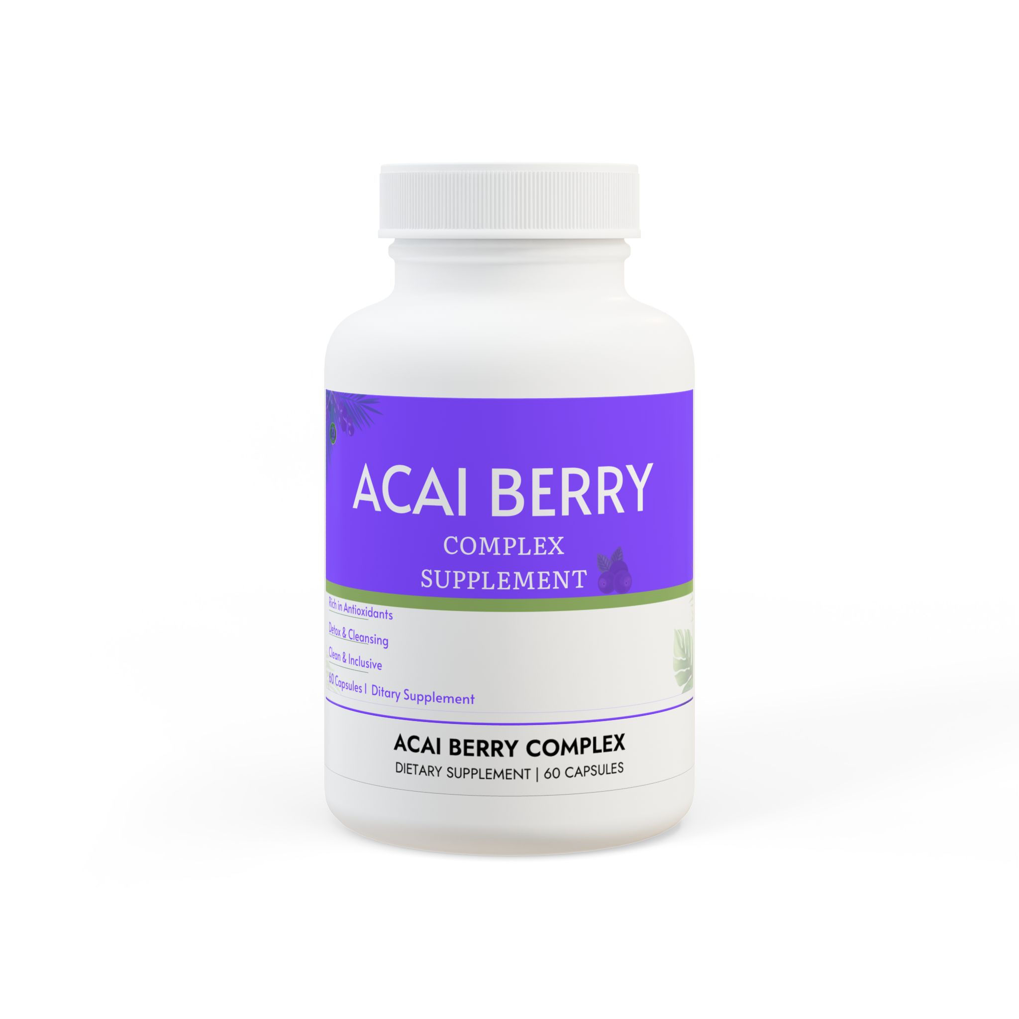 Acai Berry Complex Supplement (60 Capsules)