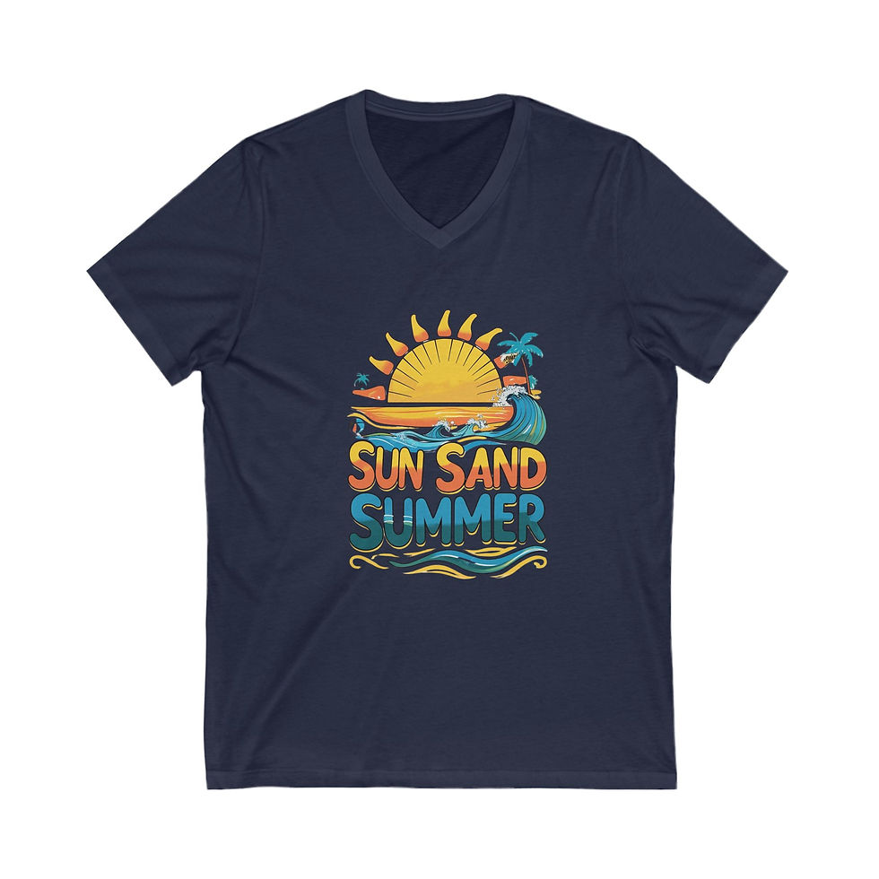 Thumbnail: Sun Sand Summer Unisex Tee | Summer Vibes Shirt, Beach T-Shirt, Vacation Top