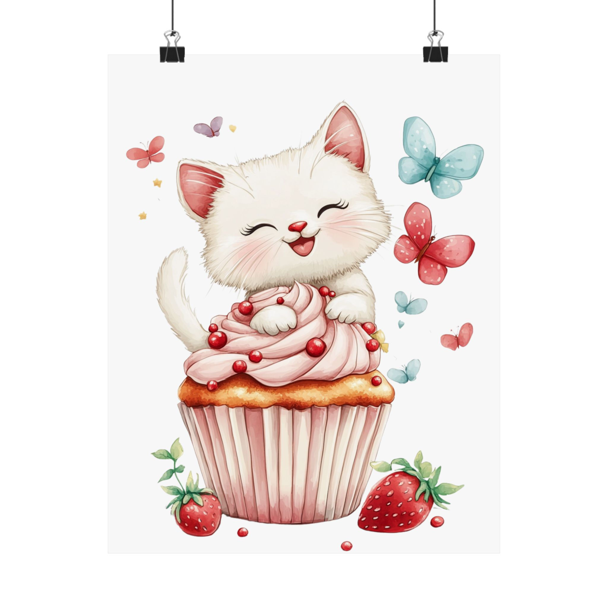  Whimsical Wall Decor Poster for Cat Lovers, Kid's Room, Nursery Wall Art