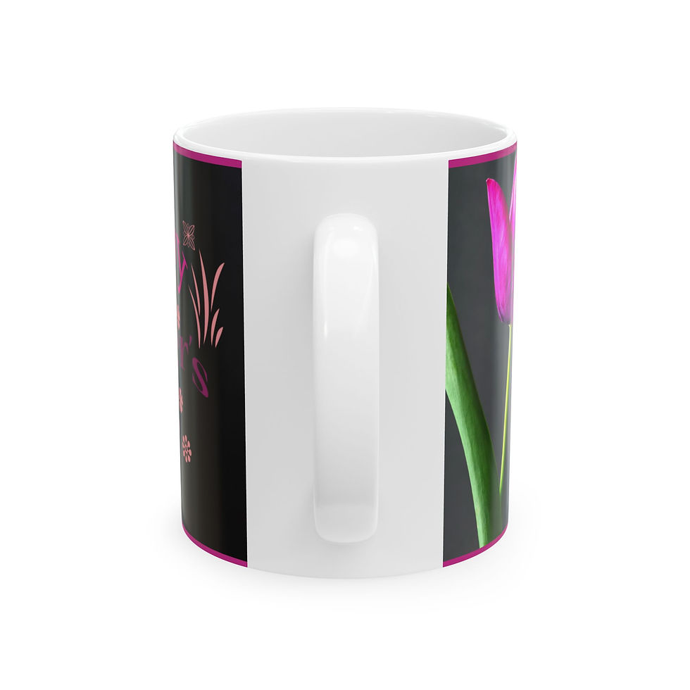 Thumbnail: Elegant Floral Mother's Day Ceramic Mug - 11oz & 15oz