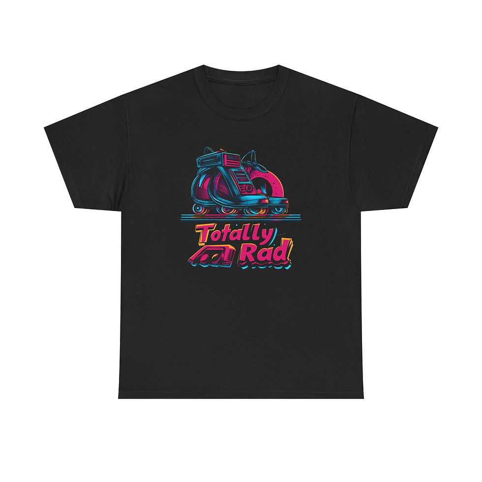 Thumbnail: Totally Rad Retro Unisex Heavy Cotton Tee