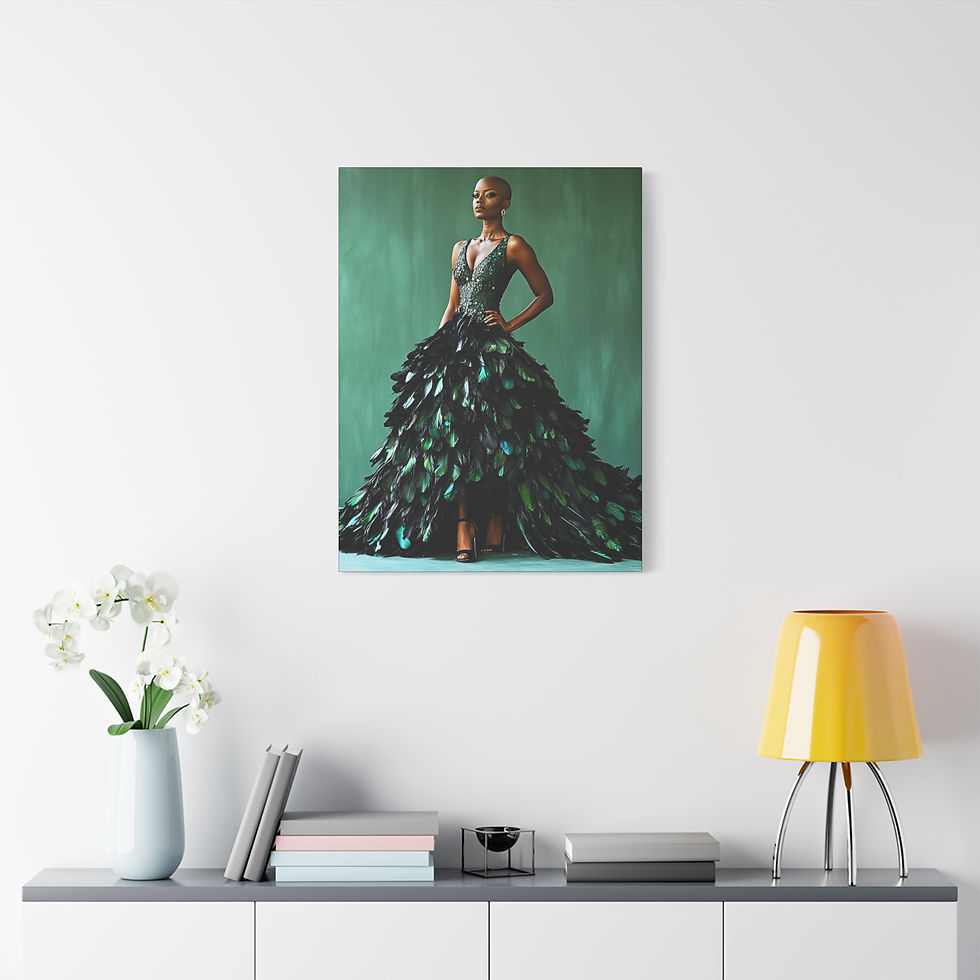 Thumbnail: Canvas Print 'Aziza' - Powerful, Precious, Mighty