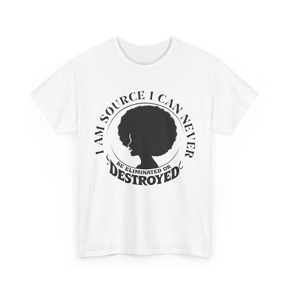 Thumbnail: I Am Source Unisex Heavy Cotton Tee - Empowering Afrocentric Message