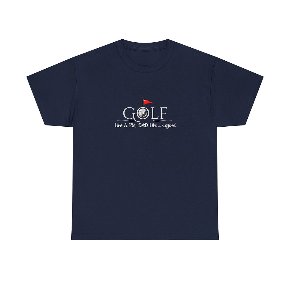 Thumbnail: 'Golf Like A Pro" Unisex Heavy Cotton Tee - Perfect Gift for Father's Day