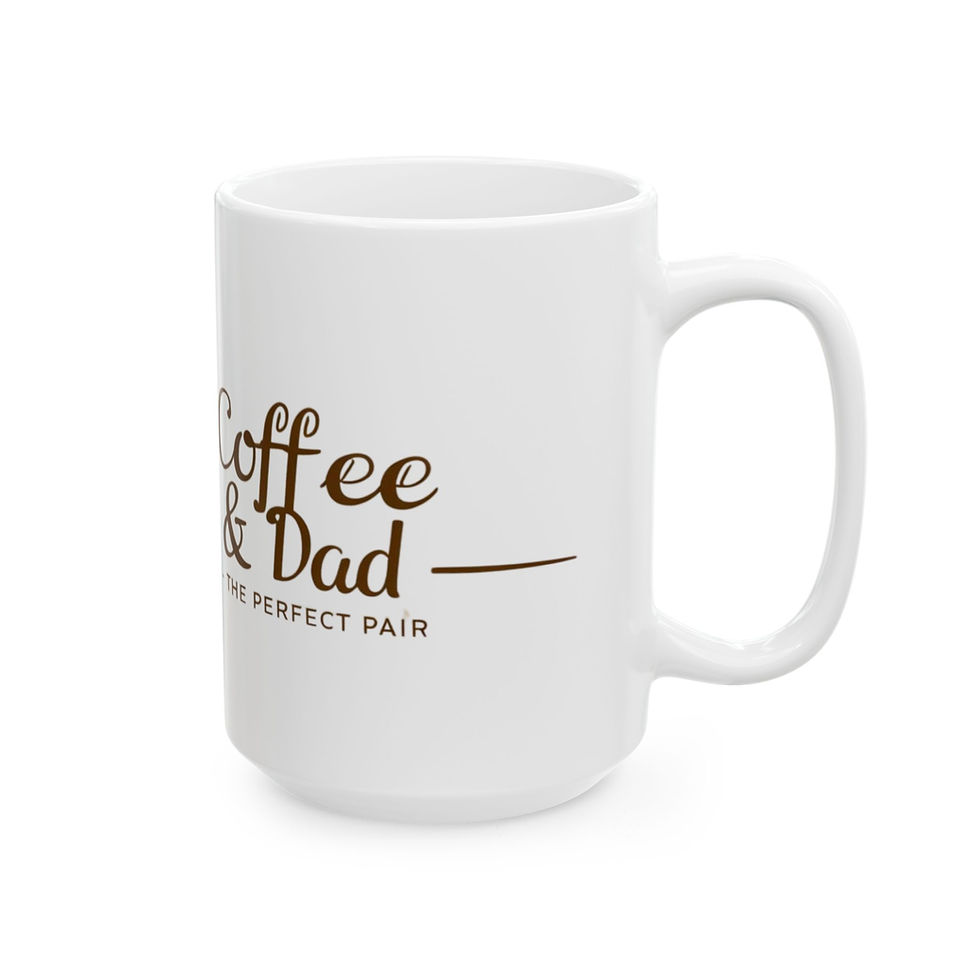 Thumbnail: Coffee & Dad Ceramic Mug - The Perfect Gift for Father's Day, 11oz & 15oz