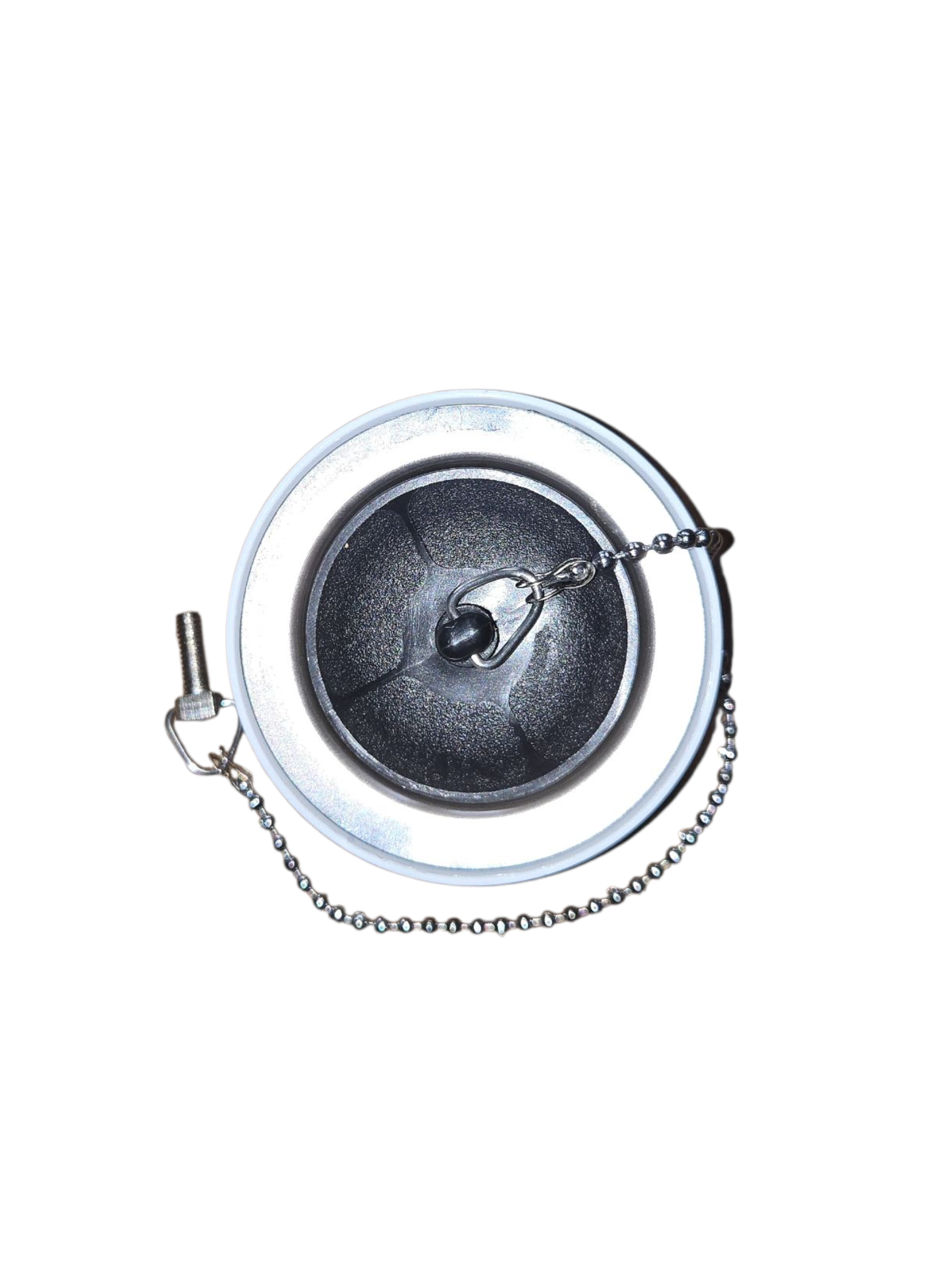 Bonde 1" 1/2 Ø 70mm avec bouchon-chaînette sans trop plein