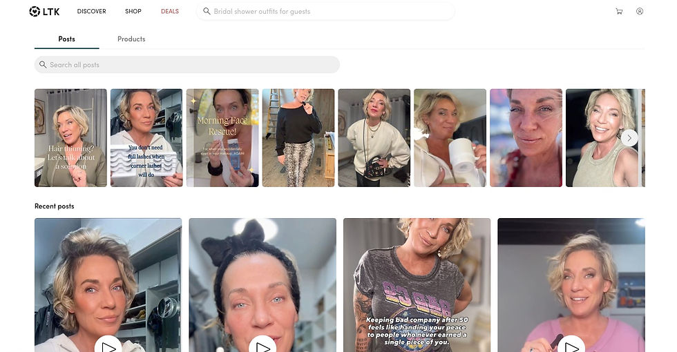 Collage of images from Rachelle Oblack's LTK page