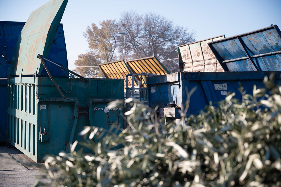 Container di metallo verde