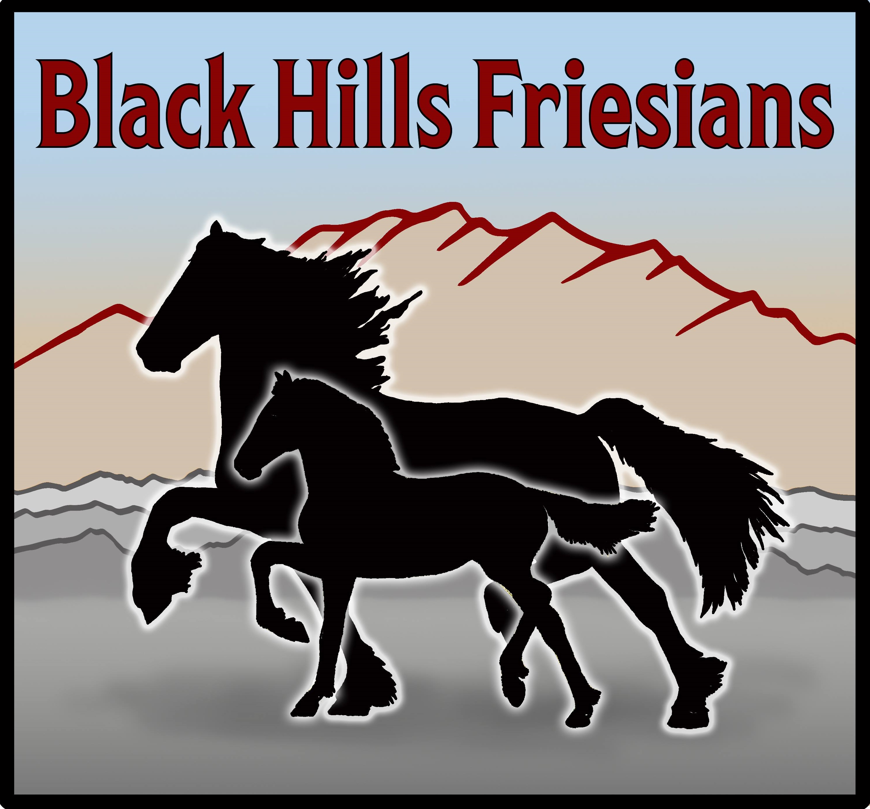 Black Hills Friesians logo