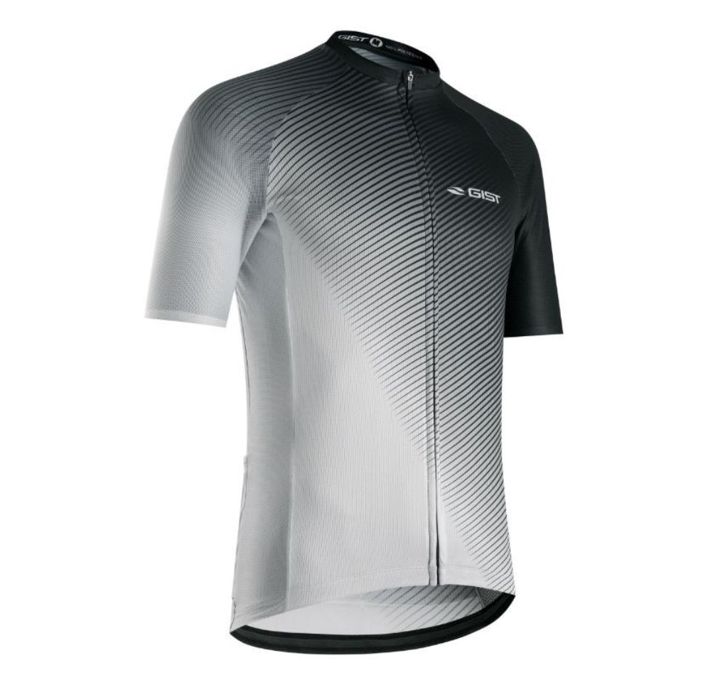 MAILLOT GIST HOMME FLOW MANCHES COURTES ZIP TOTAL BLANC