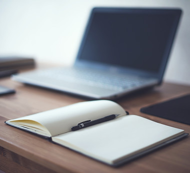 Desk With Notebook