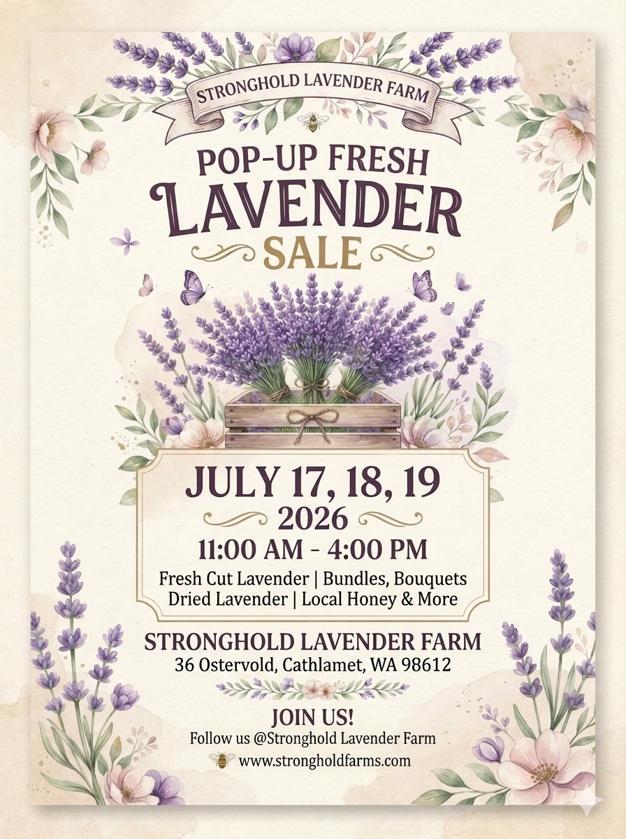 POP UP FRESH LAVENDER SALE