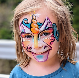 Maquillage pour fêtes d'enfants, enfants, licorne, Laurentides, Sainte-Adèle
