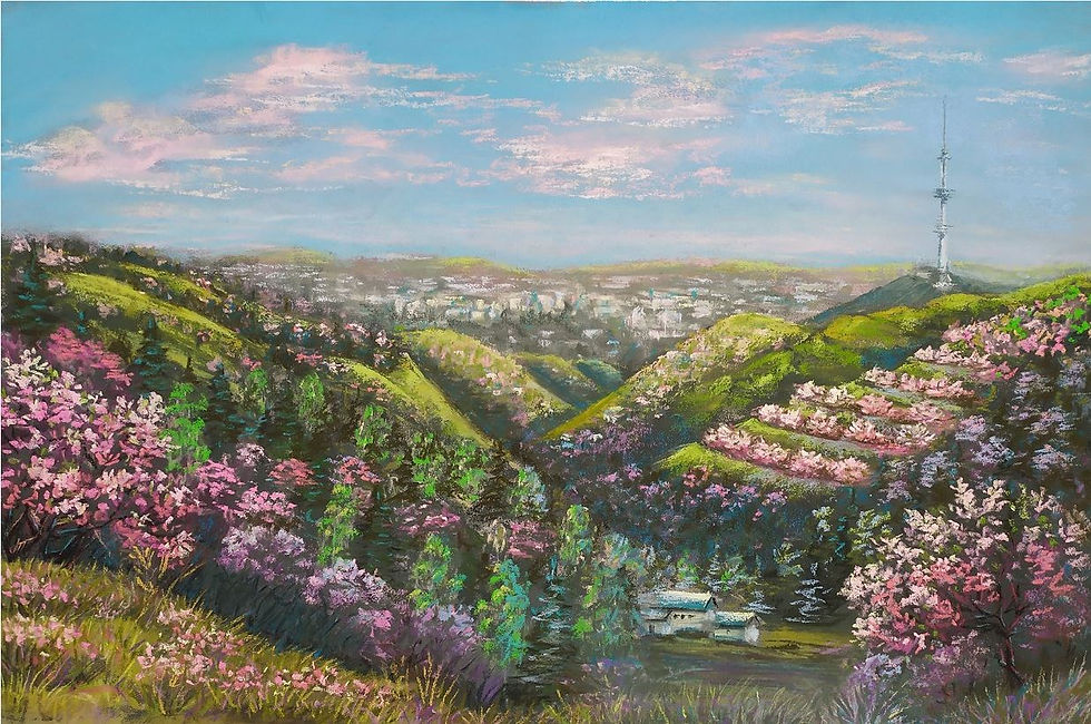 Blooming mountains AK-Kayyn 2018 pastel