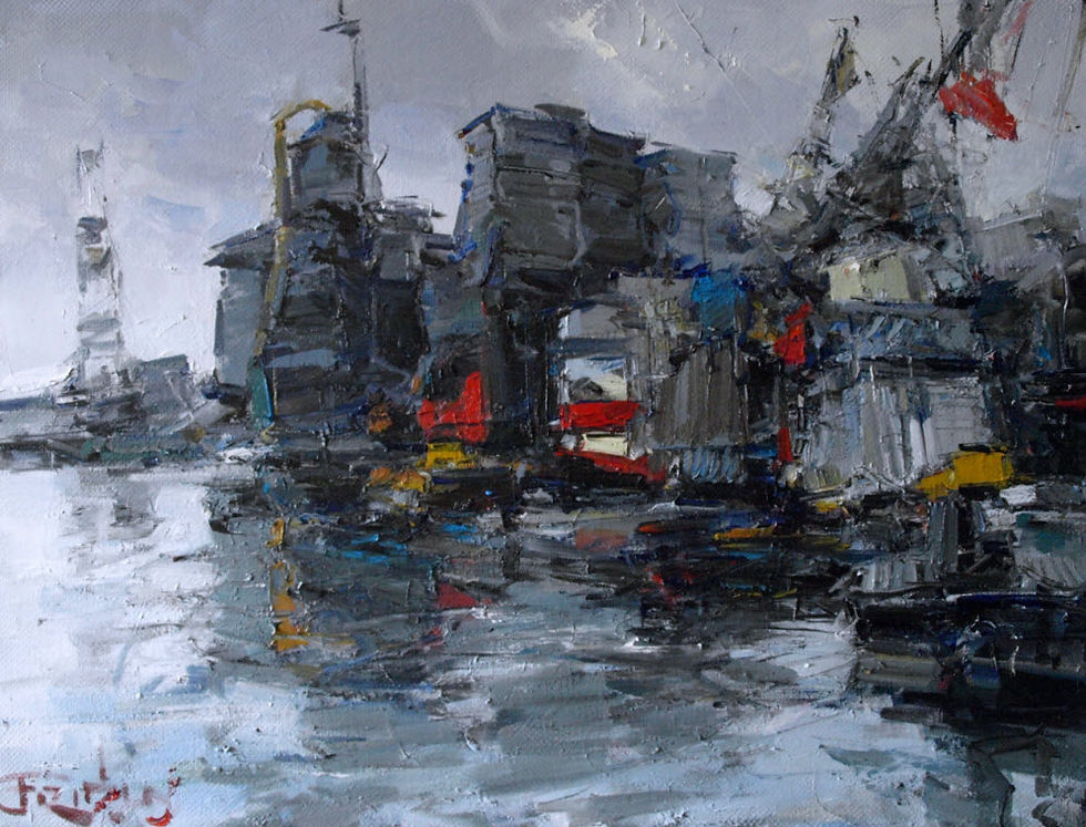 Series ''The port of Rotterdam №1''