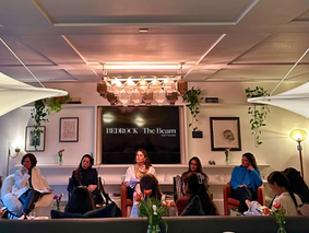 Nicky Black (The Beam), Vivien Wong (Little Moons), Sarah Thorpe Scott, Shivani Pathak (Next Gen Wealth), and Louisa Brassey (Greenwood Place)