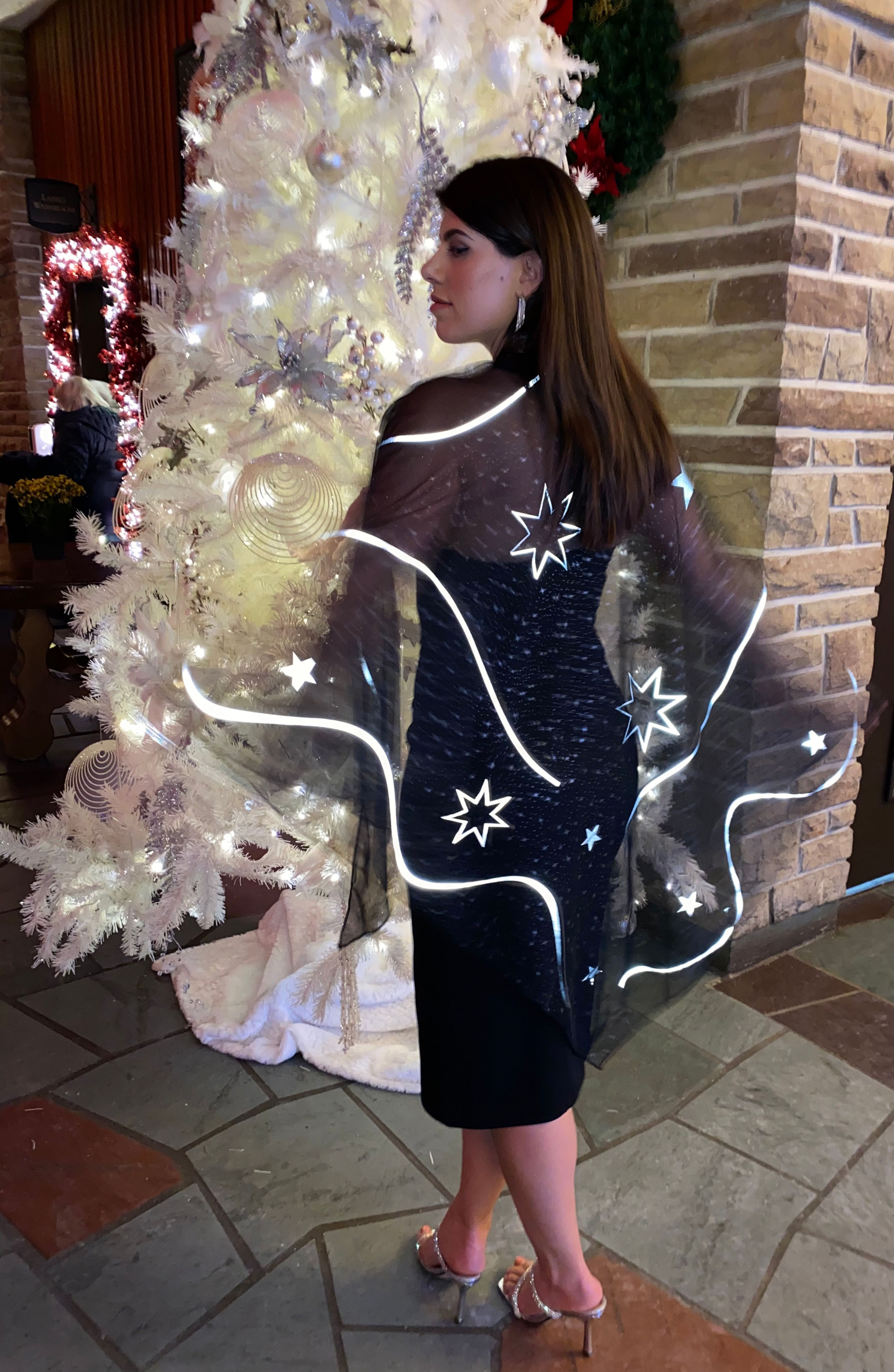 Dazzling Elegance Reflective Poncho