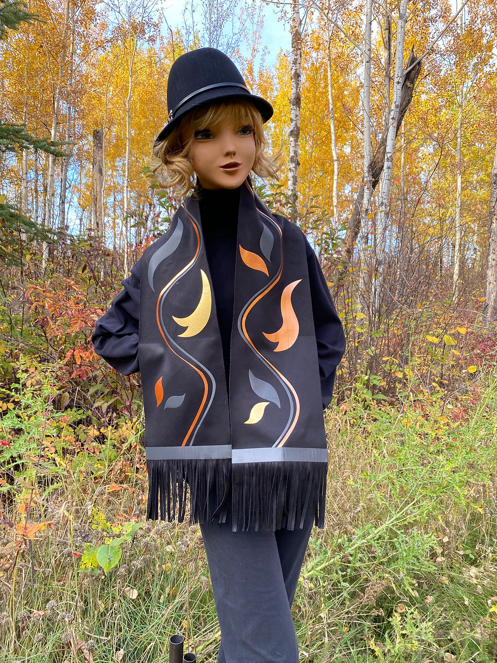 Reflective Metallic Scarf