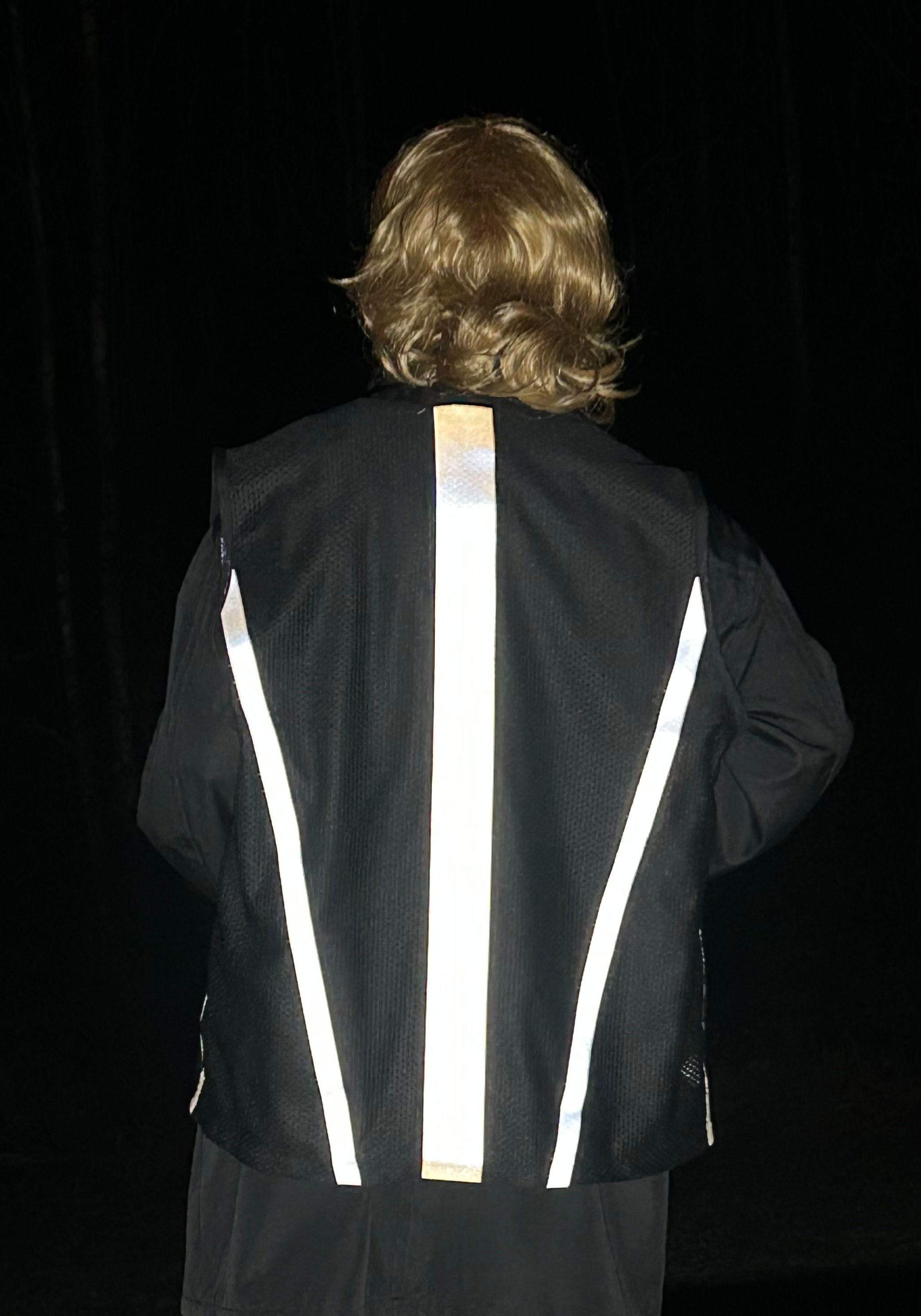 Black Reflective Vest - Simple Safety