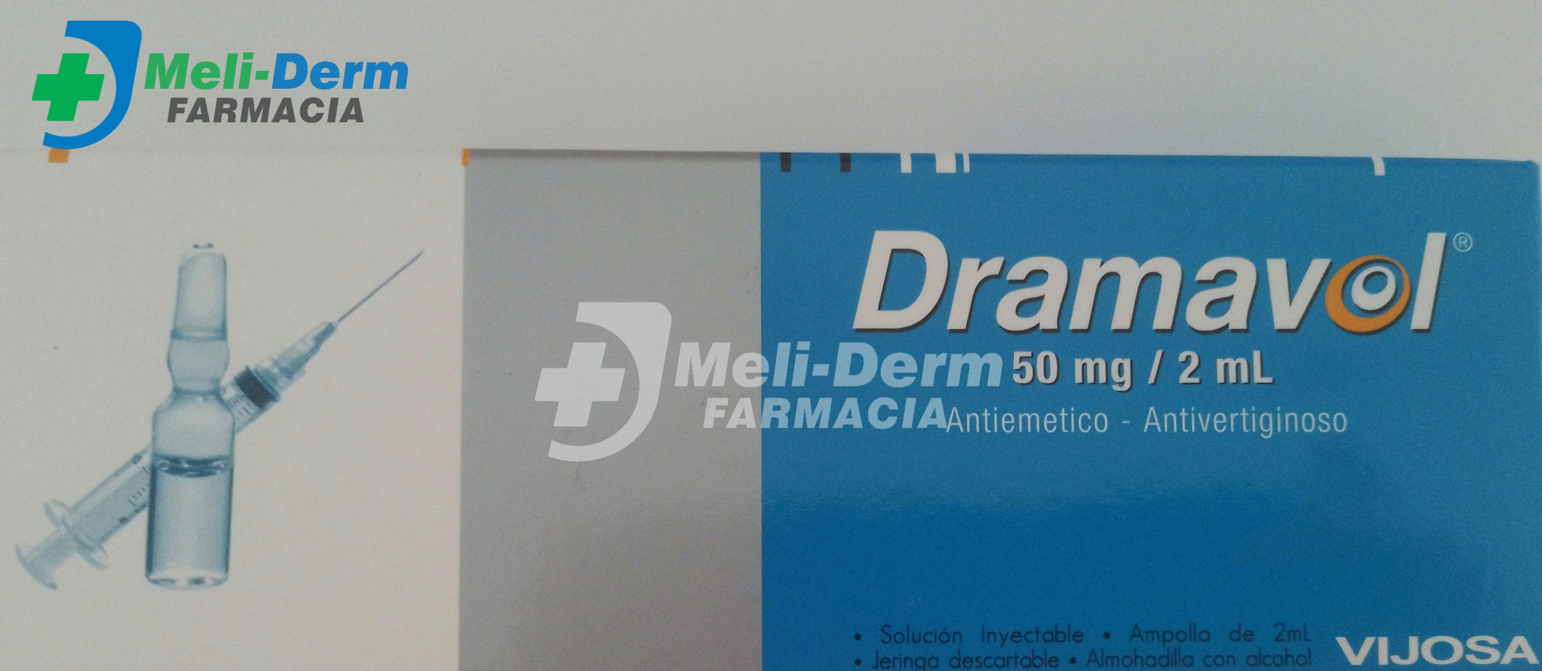DRAMAVOL Dimenhidrinato 50 MG / 2ML X 1 AMPOLLA