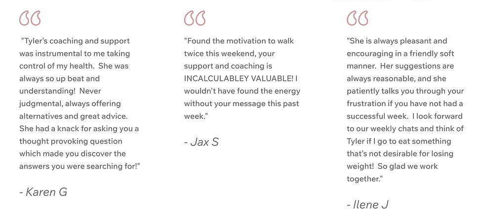 client testimonials