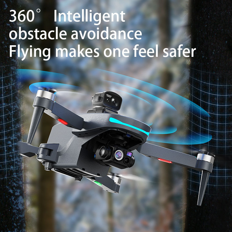 Thumbnail: New L200 Plus GPS Drone Factory 4K Professional HD Dual Lens 3-Axis Gimbal 360°