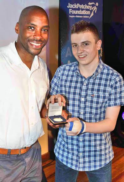 Connor at the Jack Petchy awards