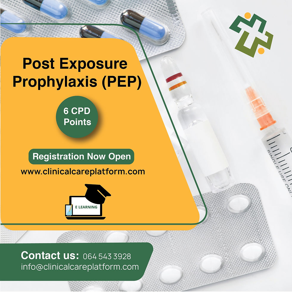 PEP - Post Exposure Prophylaxis