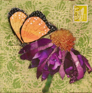 *SOLD* Butterfly on Purple Coneflower