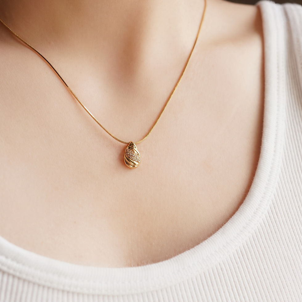 縮圖：Crystal Drop Necklace