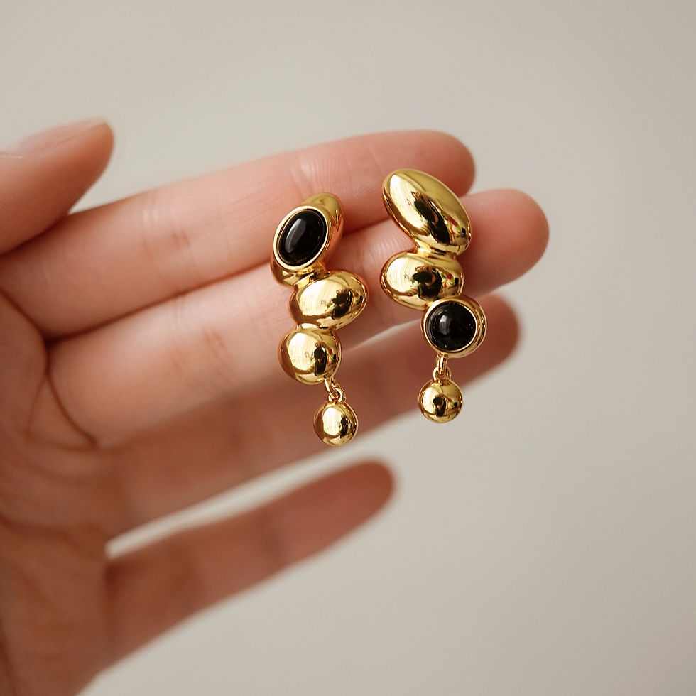 縮圖：Pebble Asymmetry Earring