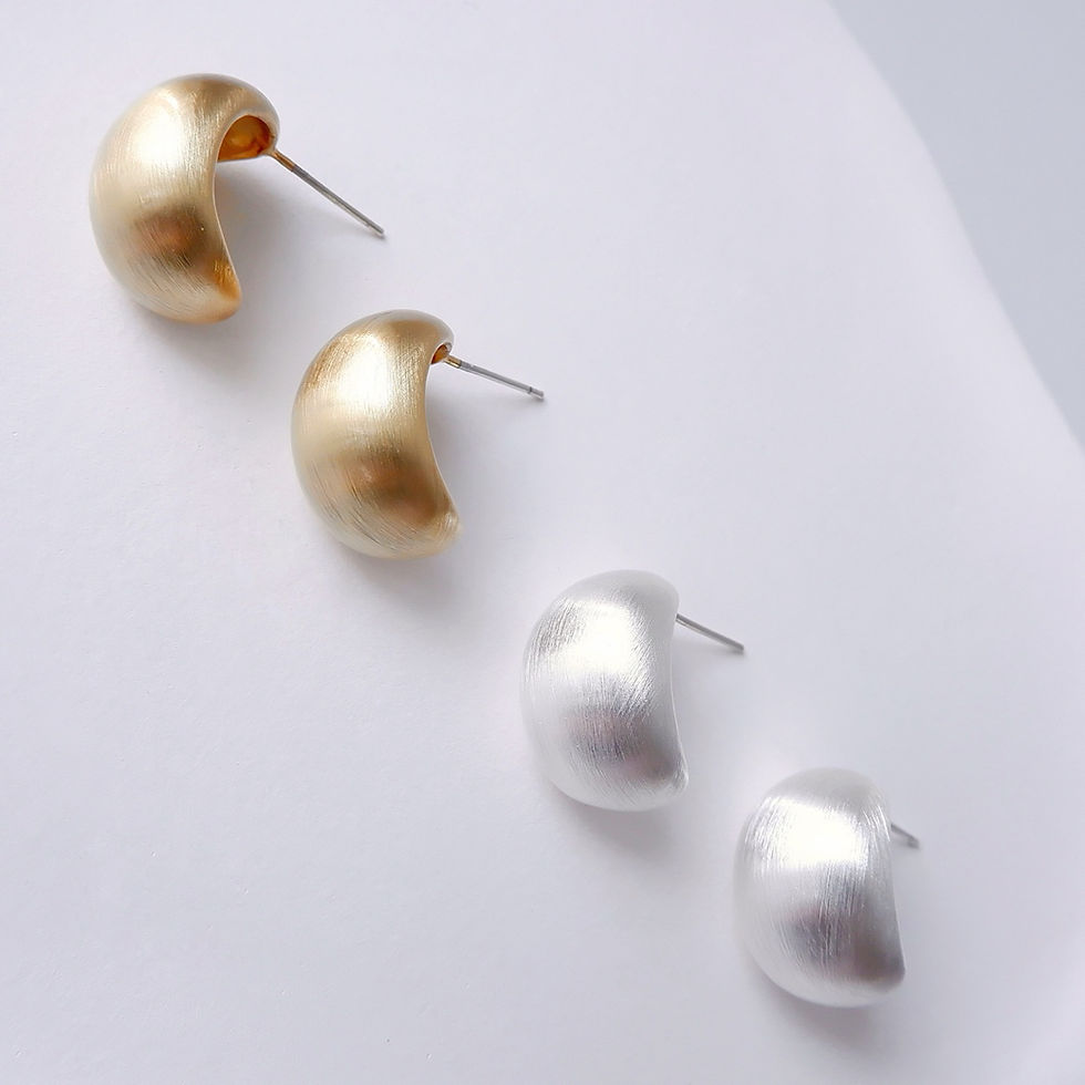 縮圖：Matte Pod Earring