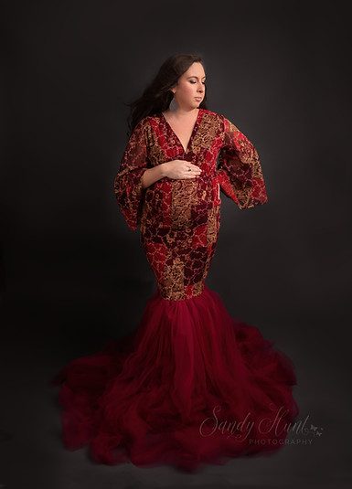 Studio maternity portrait by Sandy Hunt Photography in Crestview Florida