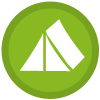 Green Tent Icon