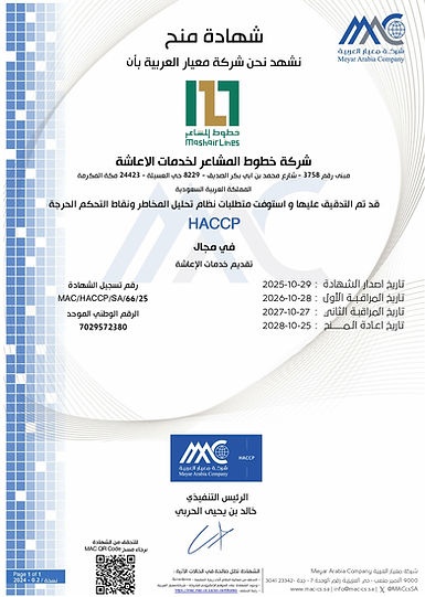 Certificate - HACCP