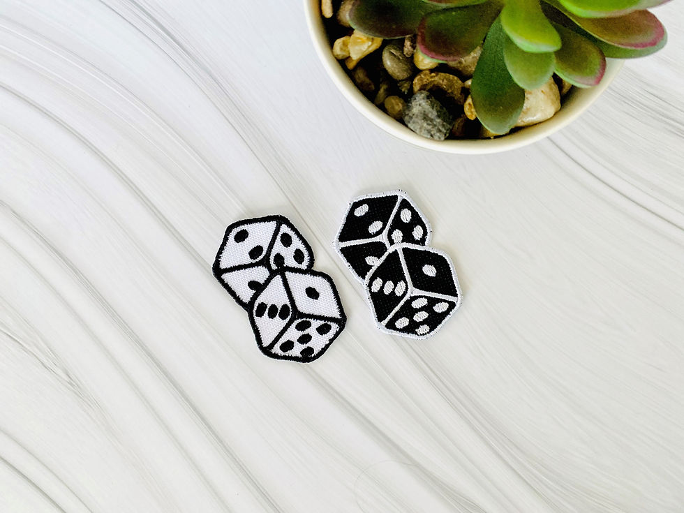 Thumbnail: Dice embroidered patch