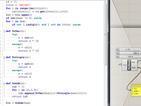 Learn python through Hex-to-RGB conversion